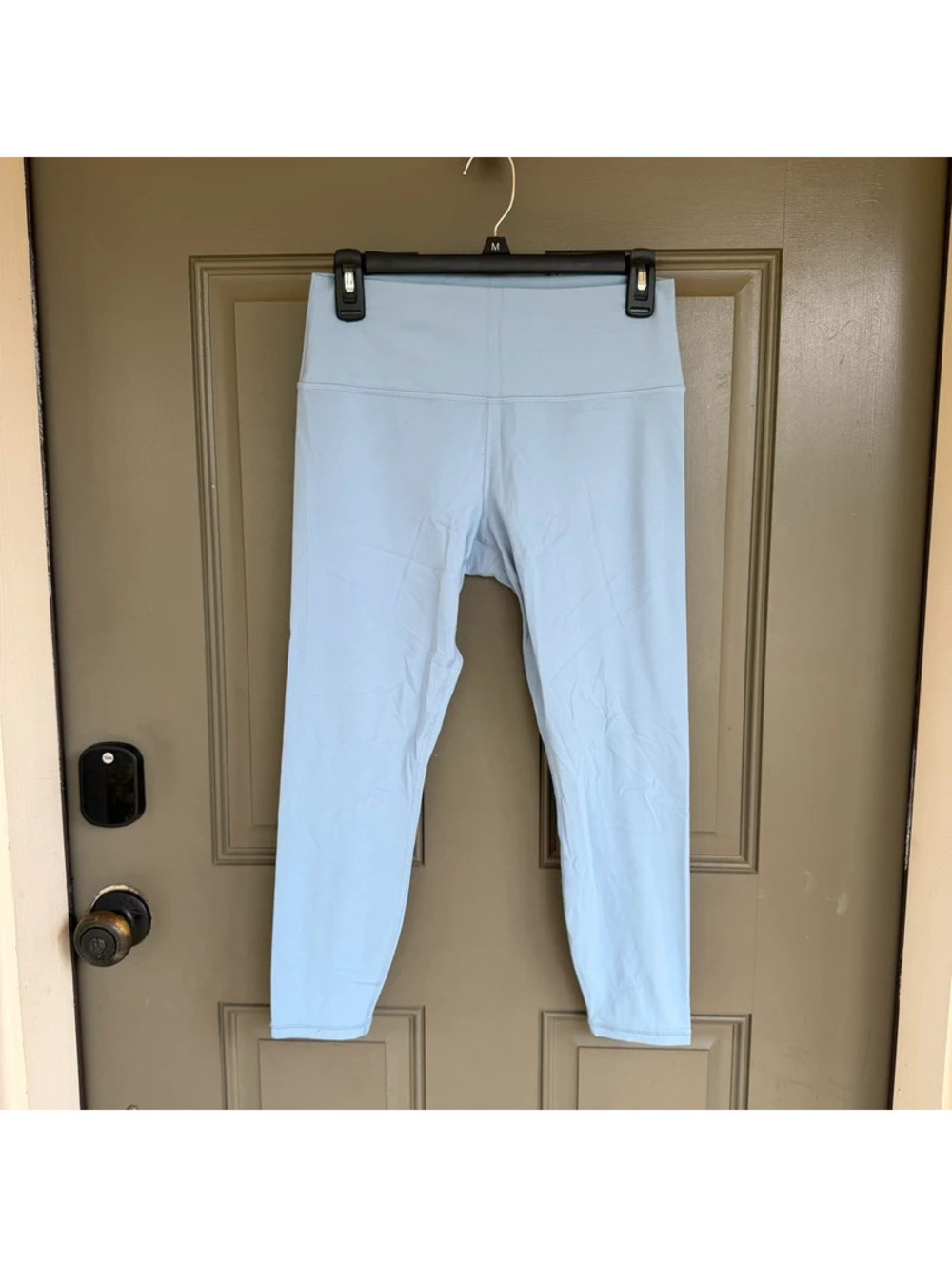 Athleta Transcend 7/8 Tight Leggings Powder Icy Blue Women's Size Large L